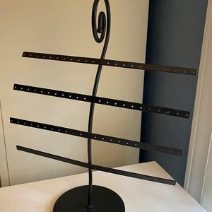 Black Metal Earring Display and Organizer